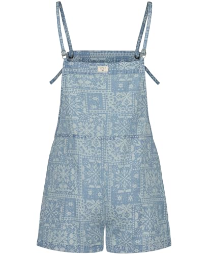 Image of Billabong Girls' Wave Watch Sleeveless Romper, Adjustable Spaghetti Straps, Front Pockets