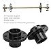 NutriEss Rear Axle Brake Disc Sprocket Mount High Hardness Steel Alloy 31T 32mm Axle Shaft Hub Adapter 6 Bolt Chain Wheel Fixing Accessories for 50cc to 250cc ATV Go Kart Quad Bike