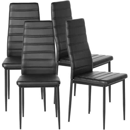 FurnitureR PU Leather Dining Chairs Set
