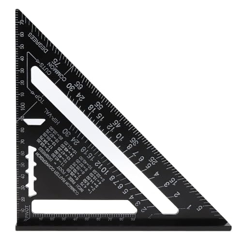 Règle d'angle en alliage d'aluminium durable pour traçage rigoureux