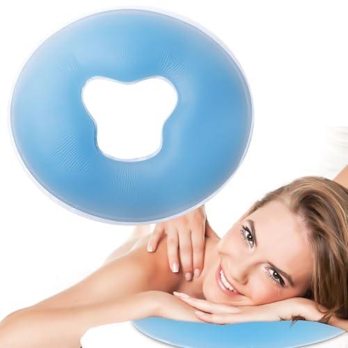 Silikon Spa Kissen, Silikon Gesichtskissen, Gelkissen Massageliege Kopf, Gel Gesichtsauflage für Massagetisch Gel Gesichtskissen, Spa-Massagegerät...
