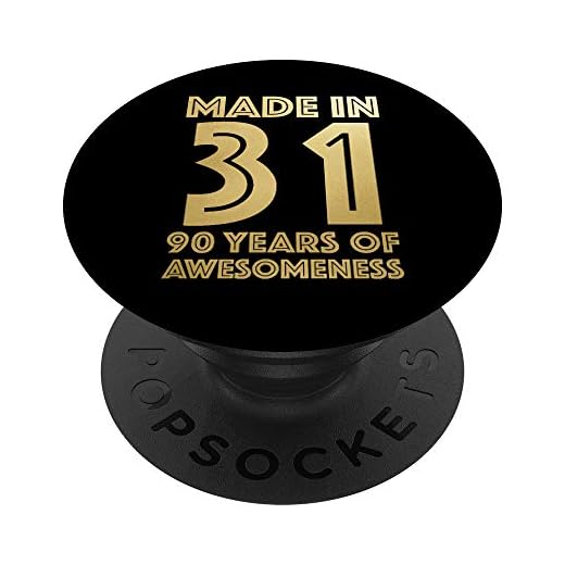 Regalos de 90 cumpleaños Hombre Edad Mujer Abuelo de 90 años PopSockets PopGrip: Agarre intercambiable para Teléfonos y Tabletas