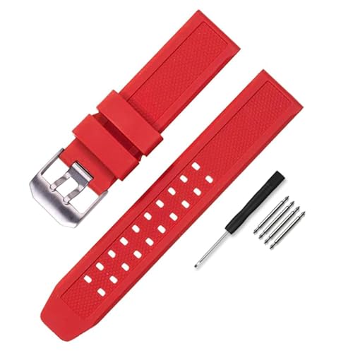 Cinturino a nastro per orologio in gomma da 23 mm Albania