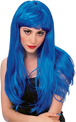 Perruque Glamour Bleue Rubie's Déguisement Adulte Taille Unique