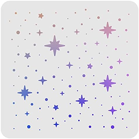 FINGERINSPIRE Compass Stencils Wall Decoration Template 30x30cm Plastic Compass Drawing Painting Stencils Square Reusable Stencils for Painting on Wood Walls Fabric Airbrush