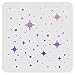 FINGERINSPIRE Plantilla de plantillas de estrella de plástico de 30 x 30 cm, diseño de estrellas, para pintura, hornear, manualidades, paredes, muebles