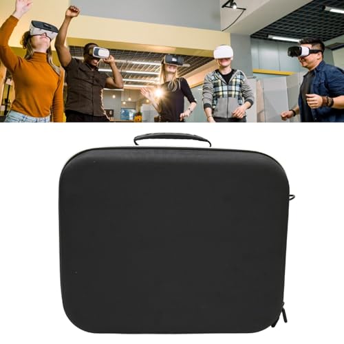 Estuche Rígido de Transporte para PS VR2, Estuche de Viaje de Doble Capa EVA con Correa Ajustable, Se Adapta a Accesorios de Controladores de Auriculares 15.94x13x6.3in para Almacenamiento