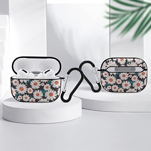 Vintage Daisy Floral Flower Airpods Pro Case Cover Gifts With Keychain, Shock Absorption Soft Cover Airpods Pro Earphone Protective Case For Men Women #TOP3