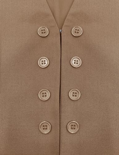 Floral Find Women's Casual Versatile Button Up Sleeveless Vest Sexy V Neck Jacket Waistcoat4