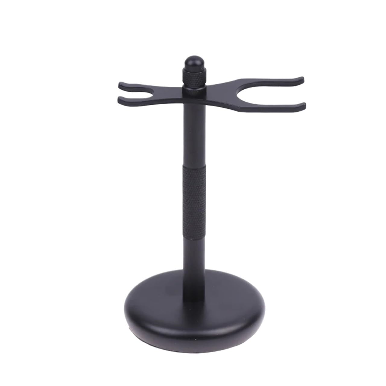 Männer Rasierer Halter Stahl Rasierpinsel Ständer Sicherheit Zubehör(Black)
