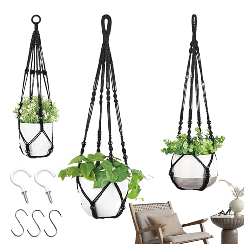 Pot suspendu macramé intérieur pour gagner de la place - 2