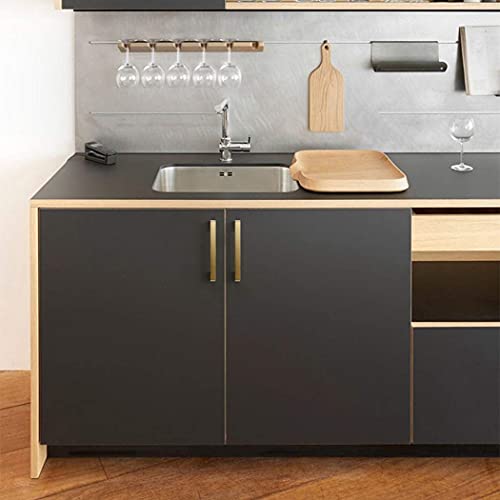 WYNWJ Zieht Griffe Griff, 1 Stück Massiver Kupfer Möbelgriff Schrank Zieht Schubladenschrank Schrank Knöpfe 100% Reines Kupfer Glod/145Mm-Hole Distance 128Mm - Image 7