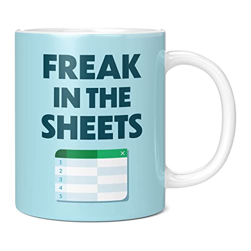 Mug Monster Tazza da caffè in ceramica con scritta Freak in The Sheets Excel, regalo divertente per commercialisti, tazza da caffè in ceramica, regalo per uomini o donne, tazza extra large e