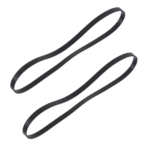 CIYODO Courroies de Remplacement en Caoutchouc Plat pour Platine Vinyle, 2 Pièces, Largeur 4 MM, Longueur 235 MM, Accessoire Phonographe Compatible Tourne-Disque, Entretien Audio