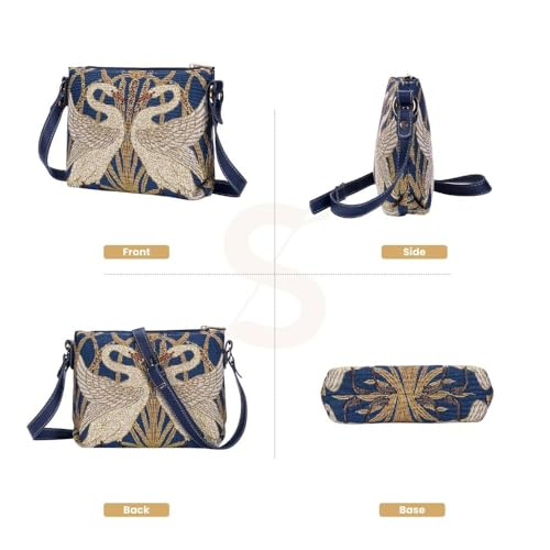 Signare Tapestry Women Bags inspired by Walter Crane, The Swan2