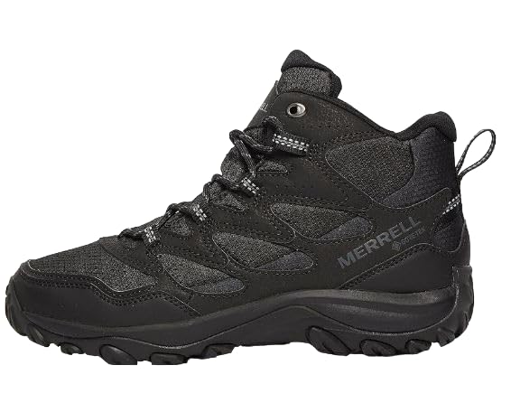 Merrell J500203 Mens Boots West Rim Sport Mid GTX Black/Black US Size 12