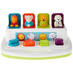 Alternative view of Battat – Cause-And-Effect Toy – Developmental Toy With Buttons & Colors – Color Sorting Animal Toys – For Kids, Toddlers, Babies – 18 Months + – Pop-Up Pals