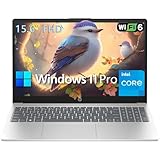 HP 15 15.6' FHD Laptop Computer Student and Business, Intel Quad-Core Processor, 32GB DDR4 RAM, 1TB PCIe SSD, WiFi 6, Bluetooth 5.3, HDMI, Type-C, Numeric Keypad, Silver, Windows 11 Pro, Wendbo