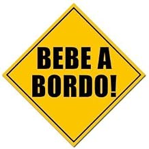 Bebe A Bordo Spanish Baby on Board Safety Sticker Decal ic 5 x 5 inch