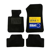 DBS - Tapis de Voiture - sur Mesure pour Serie 1 (2003 à 2011) - avec Clips de Fixation - Tapis de Sol antidérapant pour Automobile - 4 pièces