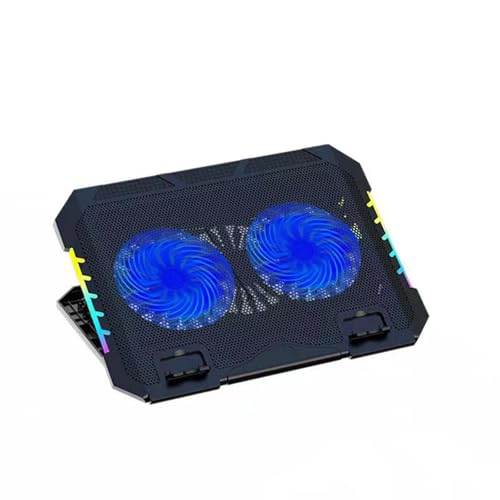 Refrigerador para laptop gaming con 2 ventiladores y LED miniatura 4