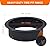 30 Inch Inner Fire Pit Ring Insert for Outside Wood Burning, 36 Inch Outer Ruond DIY Outdoor Fire Pit Liner Ring, 2.5mm Solid Metal Steel, for Backyard, Camping, Bonfire