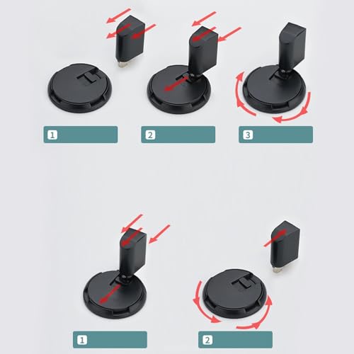 Butée de porte mécanique réglable en hauteur pour intérieur - 5