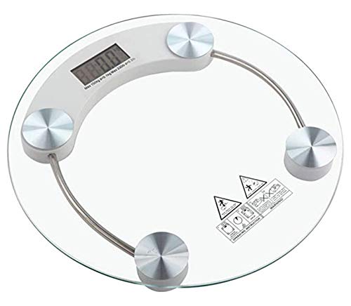 CHHOKRA Automatic Personal Digital Weight Machine With Large LCD Display and 4 Sensor Technology For Accurate Weight Measurement (White)