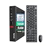 Lenovo ThinkCentre M720q Mini PC de escritorio, Intel 8ª generación Core i7-8700T 2.4GHz, 16GB RAM, 512GB SSD, HDMI, DisplayPort, WiFi, BT, soporte para monitor 4K – Windows 11 Pro (renovado)