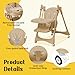 6-in-1 Convertible High Chair with Rocker | Baby High Chair for Newborn to Toddler (0-3 Years) | Adjustable, Foldable & Easy-Clean with Dishwasher Safe Tray & Tool-Free Assembly, Brown