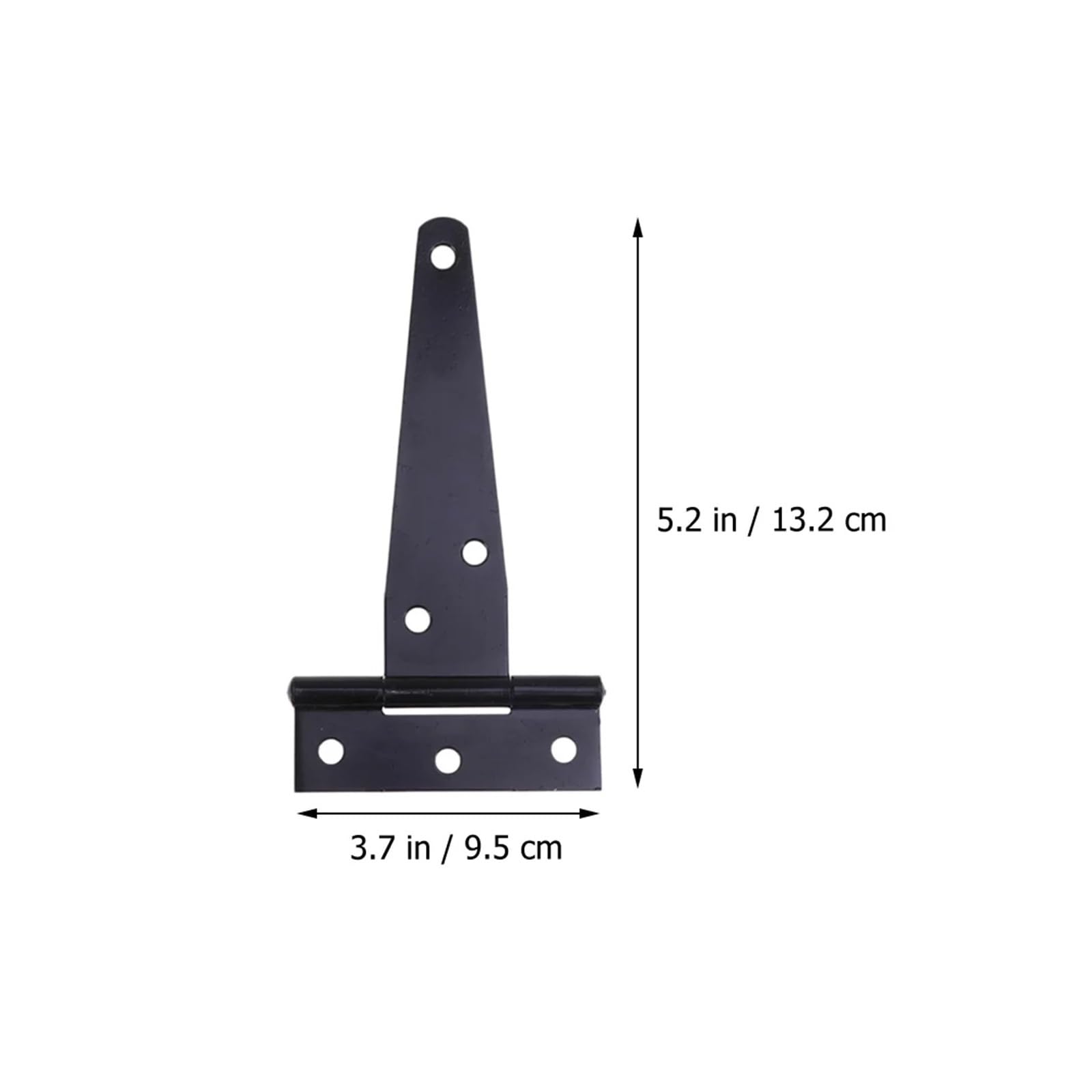 Paquete de 10 bisagras Triangulares for Puerta de Valla con herrajes, pestillo for Puerta de Patio, Valla de Madera, Puerta de Hierro, Granero en T
