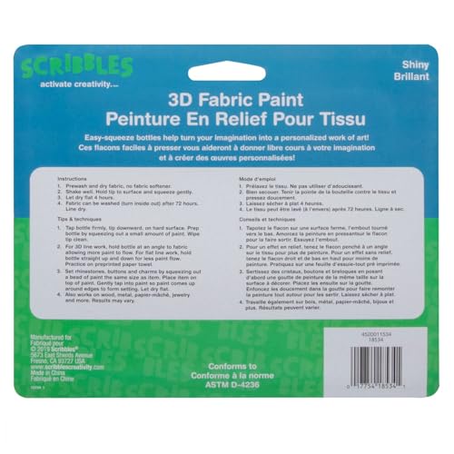 Scribbles Fabric Paint, 6 Fl Oz (Pack of 1), Shiny - Image 2
