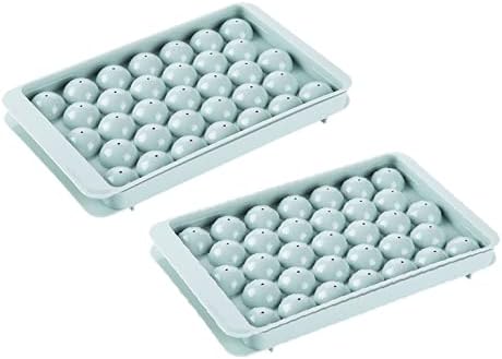 Amazon 製氷皿 フタ付き おしゃれ な 製氷器 アイストレー 丸氷 アイスボール ソフトドリンク 耐久性 穴付き ２枚セット 草色 正直屋 製氷皿