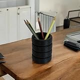 Generisch Schreibtisch Stifteköcher in Reifenform - Reifenstapel Stifthalter – Schreibtisch Organizer & Büro Deko – Geschenk für Mechaniker, Werkstätten, Autohäuser & Väter