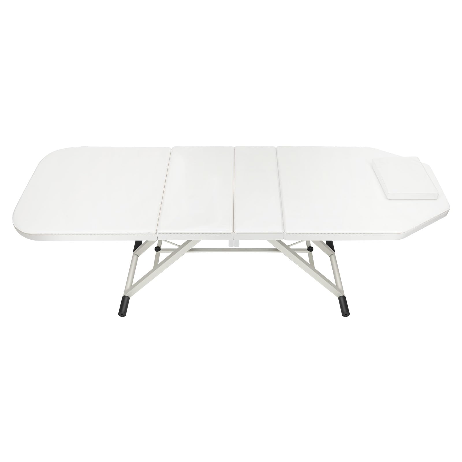 Camilla Masaje Plegable con Almohada MAX.Carga 250 Kg Color Blanco 91 * 60 * 26cm