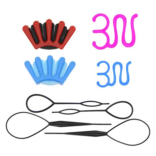 8 Pcs Hair Braiding Tool, DIY Hair Styling Tool Kitï¼ŒPonytail Maker Accessories Hair Brai (8 Pairs Topsy Tail)