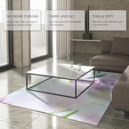 Tapis romantique moderne 160x230cm lavable pour table de chevet