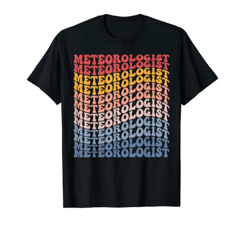 Meteorologist Weatherman Meteorology Groovy T-Shirt