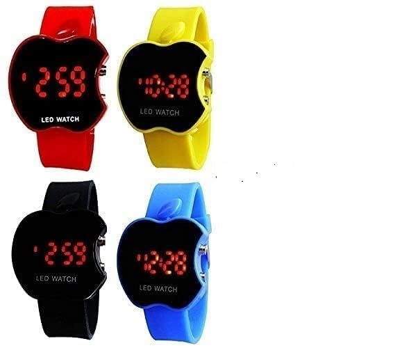YASH ENTERPRISES Led Apple Shape Digital Wrist Watch Kids Unisex School Boys Girls Kids Watch - 1 PCS (Multi-Color) (B09TFS1C6V) Amazon Price History, Amazon Price Tracker