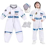 🔭【Importance de L'éducation】Ce costume astronaute encourage le développement des compétences motrices et créatives à travers des jeux de rôle. Stimulant leur curiosité scientifique et leur coopération.Les autocollants spatiaux permettent aux enfants de personnaliser leur équipement comme de vrais explorateurs. Un outil éducatif divertissant pour garçons et filles.