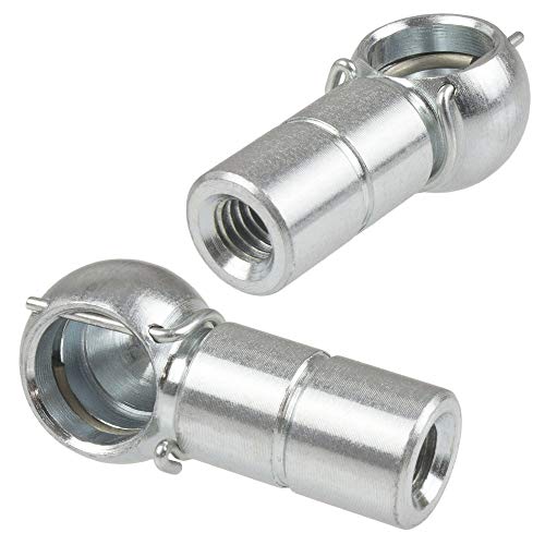 SOLIDfy Lot de 2 poêles à billes B8 M5 LH Filetage à gauche DIN 71805 + arceau de sécurité forme B galvanisé 8 mm Cover