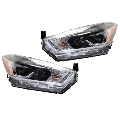 Image of TRQ 2 Piece Headlight Assembly Set Driver & Passenger Side Compatible with Nissan Kicks SR 2018-2020 NI2502275 NI2503275 260105RL4A 260605RL4A