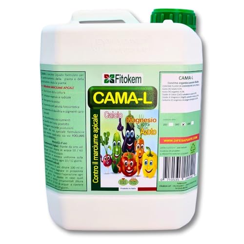 FITOKEM | CAMA-L 5 KG | concime orto contro marciume apicale del pomodoro - 5 CHILI - 4000ml per piante - Fitokem Cama l