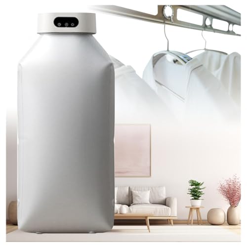 WXJHNYBS Quick Drying Heated Airers Clothes Indoor Electric, Constant Temperature Electric Clothes Airer Indoor Heated Energy Saving Electric Airer Clothes Dryer with Cover Wet Weather