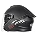 YEMA 3/4 Open Face Motorcycle Helmet DOT Approved - Dual Visor, Quick Release Buckle, Adult Motorbike Helmets for Men & Women, Moped Scooter Street Bike Helmet YM-650, Black, XL