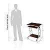 Nilkamal Leo Computer Trolley/Table (Black/Walnut Finish) : Amazon.in ...