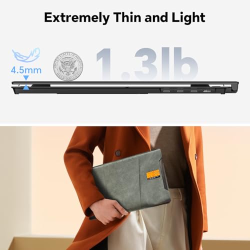 Image of 14 inch Laptop Screen Extender, Ultra-Slim 0.17 inch FHD 1080P IPS Portable Monitor for Laptop, USB C /HDMI Plug & Play, Fits 13 inch-17.3 inch Laptops, Work with Windows /Mac /Chrome,