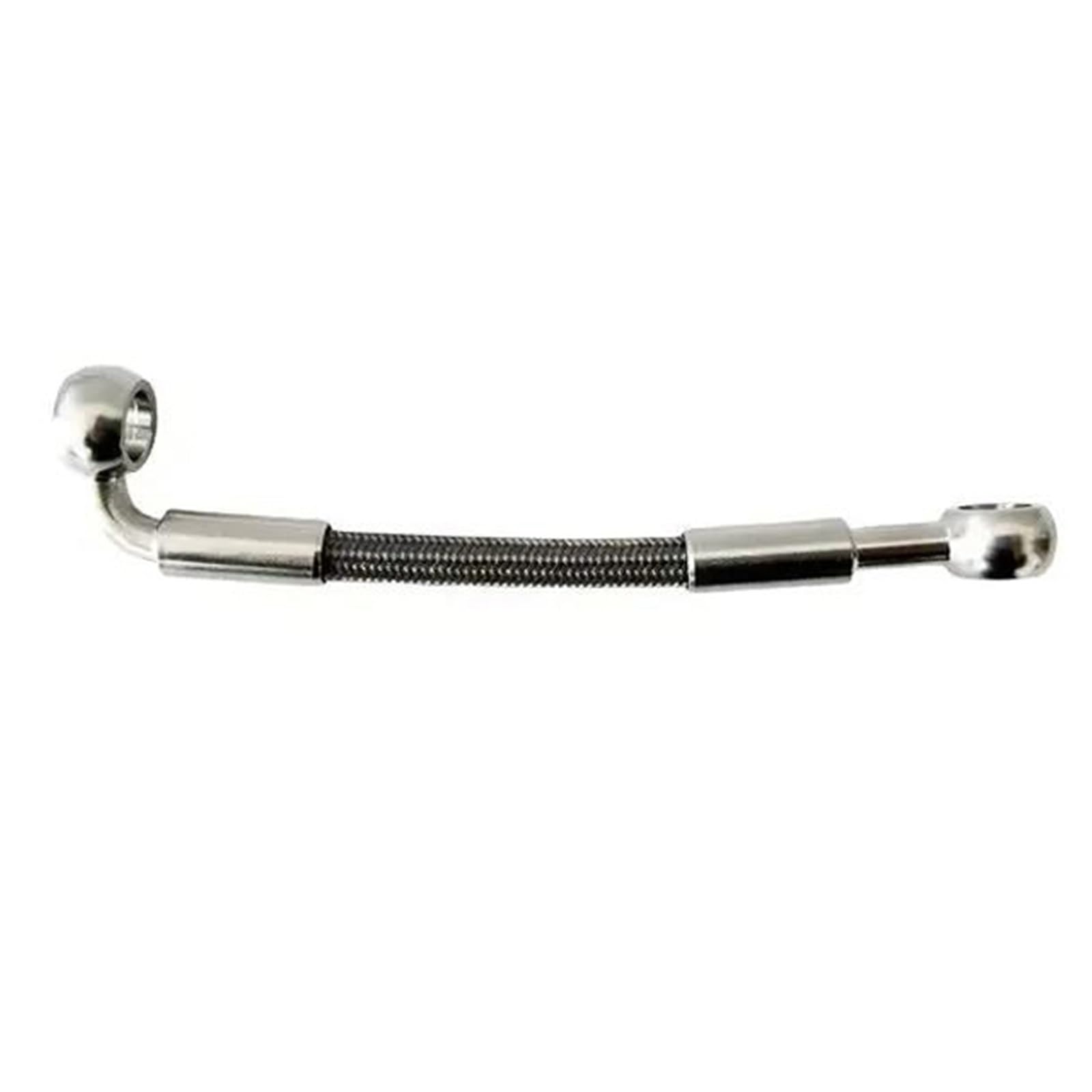 Tubo flessibile dell'olio Tubo Flessibile Dell'olio Per Frizione Freno Anteriore E Posteriore Rinforzato In Acciaio Inossidabile M10 0°-90° Per Motociclette(220cm)