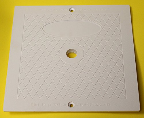 Jsp Manufacturing 10 Inch Square Skimmer Deck Cover 10"X10" Lid Replacement For Hayward Spx1082E Sp1082 (1, White) #TOP6