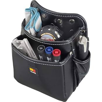 タジマ Tajima 着脱式腰袋 2段中 セフ付 SFKBN-2M×4個 Tajima タジマ TAJIMA 腰袋 ツインフック 本革 セフ着脱式腰袋